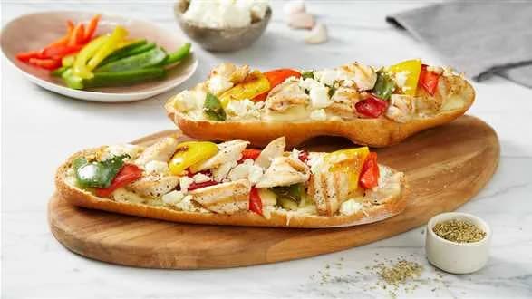 Zapiekanki z grillowanym kurczakiem