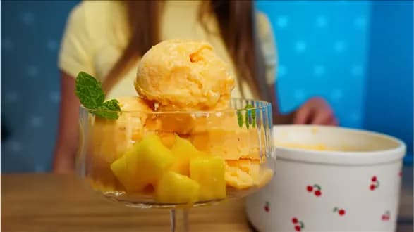 Lody mango z serka wiejskiego