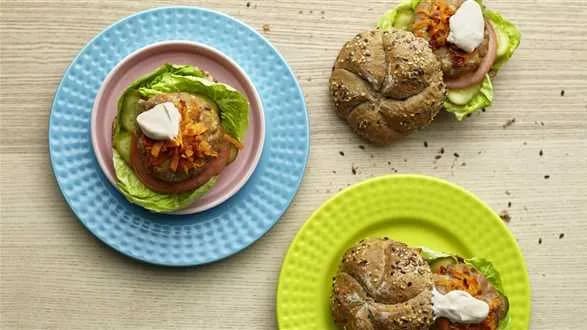 Pieczone burgery z indyka