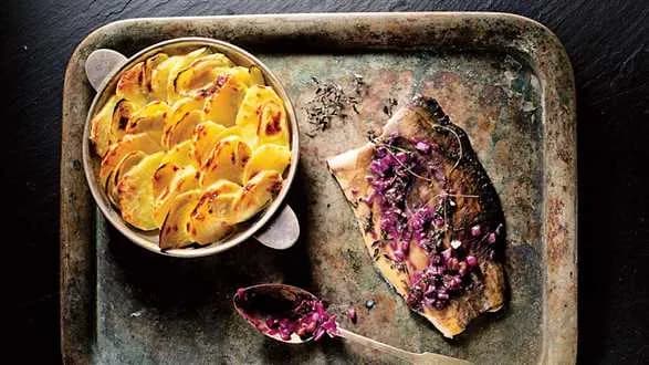 Karp winiarza i francuska zapiekanka