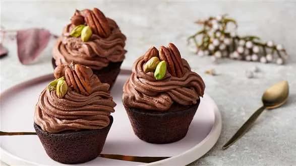 Babeczki piernikowe z ganaszem cynamonowym