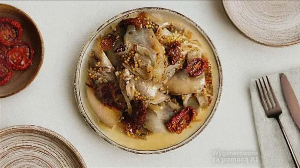 Śledzie z suszonymi pomidorami