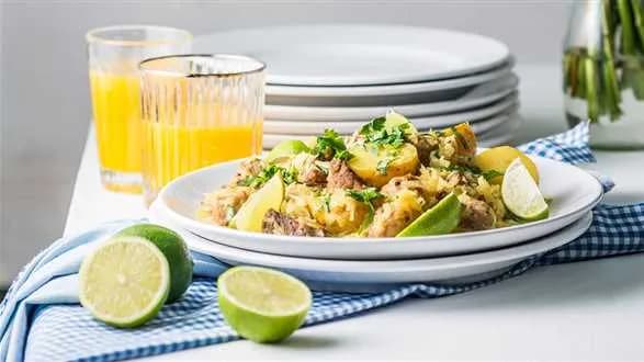 Szynka w kapuście curry