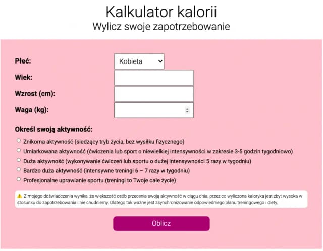 Kalkulator kalorii na redukcję: Jak obliczyć deficyt energetyczny Kalkulator kalorii na redukcję: Jak obliczyć deficyt energetyczny