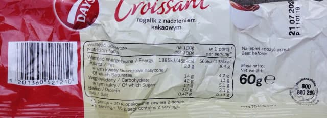 Wartości kaloryczne 7days - Zobacz, ile kalorii ma jeden rogalik Wartości kaloryczne 7days - Zobacz, ile kalorii ma jeden rogalik